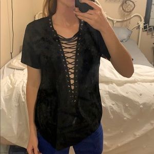 LF store Emma and Sam Velvet shirt XS